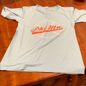 PHI MU baseball Henley tshirt